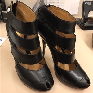 L.a.m.b. Jalonna Peep Toe Booties